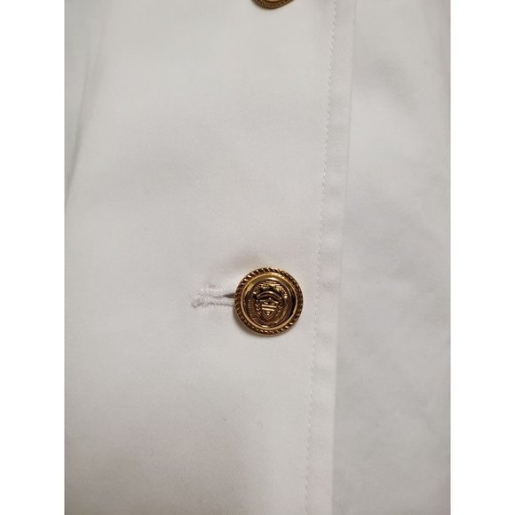 Linea Louis Dell'Olio Jacket Blazer Size XL White Gold Accents Buttons and Chain - Picture 6 of 8